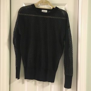 DKNY | Black Fishnet Sweater